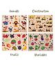 BitFeex Wooden Board Peg Puzzle Toy Multicolour - 4 Puzzle Set