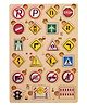 Bitfeex Traffic Signs Wooden Puzzle Young Minds With Traffic Signs Puzzle For Kids Educational Puzzle Fun Puzzle Set Teaching Traffic Safety - 23 Pieces