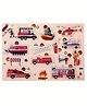 Bitfeex Wooden Fire Brigade Puzzle Wooden Board Peg Fire Brigade Equipment & Vehicle Puzzle - 13 Pieces