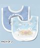 Right Gifting Feeding Bibs With Velcro Closure Pack of 2 - Multicolour