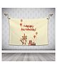 Right Gifting Satin Happy Birthday Washable Reusable Backdrop - Multicolor