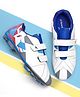 Pine Active Velcro Closure Soccer Shoes - White & Blue