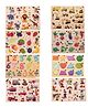 BitFeex Wooden Board Peg Puzzle Toy Pack of 8 - Multicolour