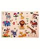 BitFeex Wooden Board Peg Puzzle Toy - Multicolour