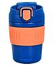 FunBlast Vacuum Insulated Stainless Steel Tumbler with Lid and Straw Blue - 350 ml