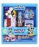 VWorld Mickey Pencil Pen Book Eraser Sharpener  Stationary Kit Set for Girls - Blue