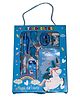 VWorld  Pencil Pen Book Eraser Sharpener Stationary Kit for Girls - Blue