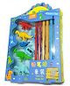 Vworld  Dinosaur Shaped Pencil Grip Stationery Kit - Multicolor