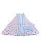 Toddylon Baby Mattress with Mosquito Net New Born Cot Bedding Set - Light Blue