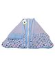 Toddylon Baby Mattress with Mosquito Net New Born Cot Bedding Set - Blue