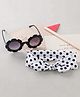 Babyhug Free Size Headband With Bow Applique & Sunglasses - Black