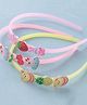 Babyhug Free Size Hair Bands with Fruits & Animals Appliques Pack of 3 - Multicolor
