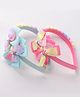 Babyhug Free Size Hair Bands With Bow Design Pack of 2- Multicolor