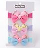 Babyhug Free Size Headbands With Bow Applique - Multicolor