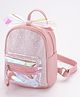 Babyhug Sequined Fashion Backpack - Pink