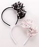 Babyhug Free Size Hair Bands with Bow Applique Pack of 2 -Black & White