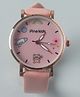 Pine Kids  Free Size Analog Watch with Rainbow Print - Pink