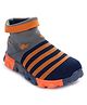 LIBERTY Striped & Stars Detailed Sneakers - Navy Blue