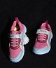 LIBERTY Patch Detailed Velcro Closure Sneakers - Pink