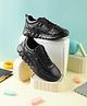 LIBERTY Patch Detailed Lace Up School Shoes - Black