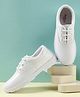 LIBERTY Laced Up Solid School Shoes -White