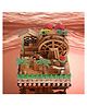 Chocozone Musical Wooden Music Box with Rotating Wheels & Swings - Multicolour