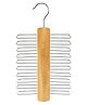 MOMISY Multipurpose 360 Degree Swivel Wooden Vertical Hanger With 20 Hooks -Brown