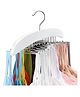 MOMISY Multipurpose Adjustable Wooden Hanger With 24 Hooks - White