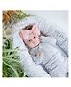 Masilo Organic Nestilo For Infant/Baby's Breathable and Soft Portable Bed, With absorbent liner, Lightweight, 0 to 8 Months - Marble - Grey