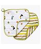 Masilo Organic Muslin 2 Piece Washcloths/Naplin For Baby's/kids Lightweight, absorbent and Fast drying Gentle enough for delicate skin, 0 to 1 Years- Toucan - Yellow