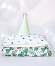 Masilo Silky-soft Bamboo Muslin 2 Piece Birthday Bundle For Baby's/kids Nursery, Luxury gift hamper, Lightweight and Portable, 0 to 3 Years - Leaves - Green
