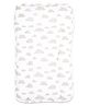 Masilo Organic Cotton reversible changing mat For Infant/Baby's Nursery With plastic coated side, Easy to wipe or clean, 0 to 1 Years - Cloud - Grey