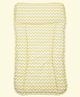 Masilo Organic Cotton reversible changing mat For Infant/Baby's Nursery With plastic coated side, Easy to wipe or clean, 0 to 1 Years - Chevron - Yellow