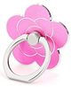 KolorFish Universal 360 Degree Rotation 180 Degree Flip Kickstand Compatible with All Smartphones Flower Mobile Phone Ring Holder  - Pink
