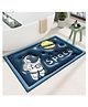 KolorFish Super Absorbent Bath Mat Cute Cartoon Bathroom Entrance Anti Slip Mats Quick Drying Bathroom Floor Mat 3D Space - Blue