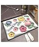 KolorFish Super Absorbent Cute Cartoon Entrance Anti-Slip Quick-Drying Bathroom Floor Mat 3D Rose - Multicolour