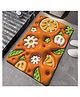 KolorFish Super Absorbent Cute Cartoon Entrance Anti-Slip Quick-Drying Bathroom Floor Mat 3D Orange Lemon - Multicolour