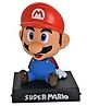 QUIRKMALL Super Mario Action Figure Limited Edition Bobblehead with Mobile Holder - Multicolor