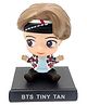 QUIRKMALL BTS Bangtan Boys V Action Figure Bobblehead with Mobile Holder - Multicolour