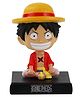 QUIRKMALL Monkey D Luffy One Piece Phone Holder  Bobblehead for Car Dashboard Decoration Cake Office Desk & Study Table - Multicolor