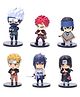 QUIRKMALL Naruto and Friends Miniature Action Figures Set Of 6- Multicolor