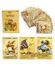 QUIRKMALL 55 PCS Gold Foil Card Assorted Cards TCG Deck Box V Series Cards Vmax GX Rare Golden Cards and Common Rare Mystery Card- Golden