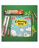Shumee Organic Crayon Kit and Forest Friends Coloring Book (3 Years+) Multicolor- 1 coloring book and 6 crayons.