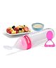 VParents Food Feeding Spoon with Squeezy food Grade Silicone Feeder Bottle Pack of 2 - 90 ml