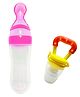 Vparents food Feeding Spoon with Squeezy food Grade Silicone Feeder bottle  For Infant Baby - 90ml