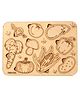 Omocha Peg and Paints Vegetable Board Puzzle - 9 Pieces
