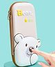 VELLIQUE  Cartoon Bear Blue Pencil Pouch - Golden
