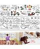 KolorFish Coloring Re-Stick Drawing Paper Roll for Kids Large Coloring Poster for Toddlers Art Paper Crafts Coloring Tablecloth Ideal Gift for Class Home Birthday Party (Vehicle)
