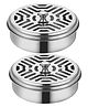 KolorFish Portable Mosquito Coil Holder, Mosquito Incense Box Sandalwood Holder with Handle Fireproof Incense Burner for Home Office Camping (Pack of 2)