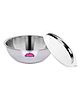 Aristo Triply Induction Friendly Tasra With Stainless Steel Lid 26 cm Silver - 3300 ML